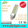 2014 Indoor High Brightness 13W LED G24 Lighting 4 pin with CE RoHS